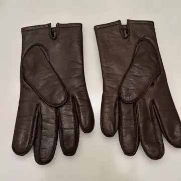 BROOKS BROTHERS 346 다크 브라운 장갑 L 안쪽 캐시미어