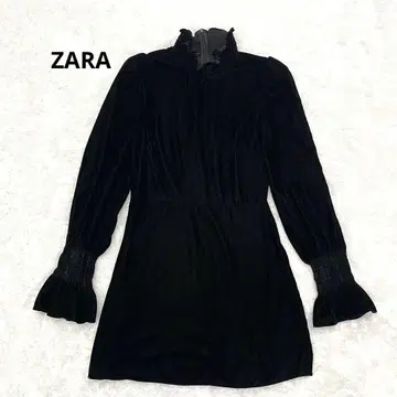 ZARA 벨로아 원피스 벨벳 슬림 캐주얼