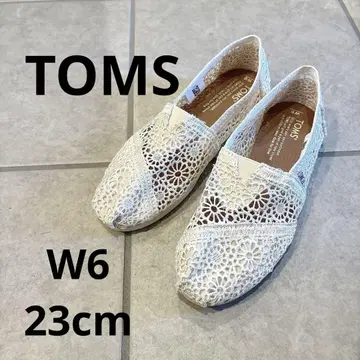 TOMS 화이트 모로칸 크로셰 레이스 23cm