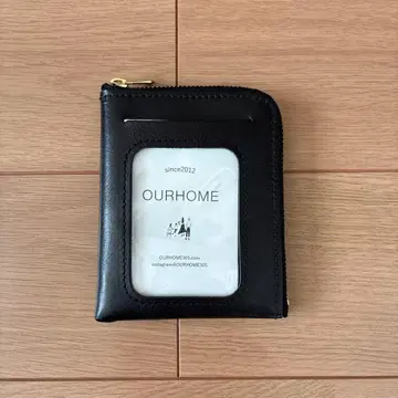 OURHOME 가죽 미니 지갑 블랙