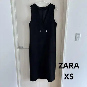 새상품급 [ZARA] 더블 브레스트 페이크 스웨이드 원피스/XS