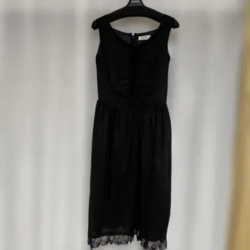IMAGE 슬리브리스 블랙 롱 원피스 11호 헤이세이 레트로