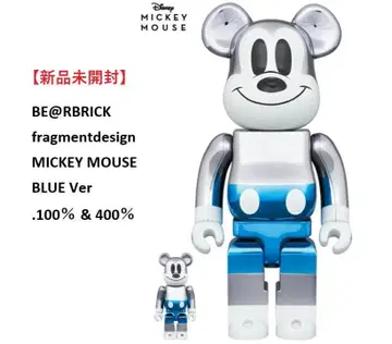 [ 새상품 ] BE@RBRICK 프래그먼트 디자인 미키마우스 블루 Ver
