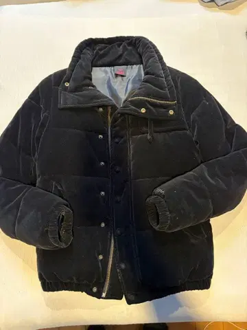 X-girl 벨로아 패딩 자켓 블랙 사이즈 1