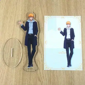 [2점] BLEACH 쿠로사키 이치고 화이트데이 아크릴 스탠드 & 엽서