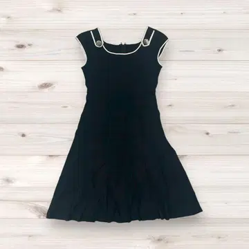 Sophy 소피 바이컬러 원피스 고급 플레어 블랙 40