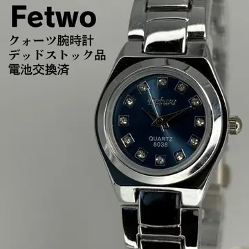 데드스탁 Fetwo 크리스탈 부착 다이얼 쿼츠 손목시계 배터리 교환 완료