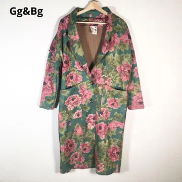 상태 좋음 Gg&Bg 코트 꽃무늬 롱 코트