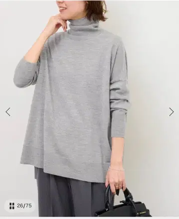저널 스탠다드 리룸 BiellaYarn 와이드 터틀 그레이