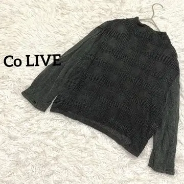 7부 소매 풀오버 얇은 소재 레이어드 스트라이프 모크넥 일본제 상의