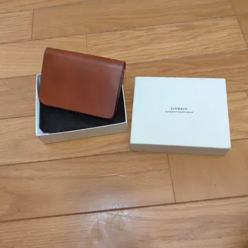 SLOW&CO 카드 코인 케이스 브라운