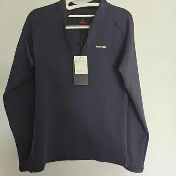 브리핑 하프 지퍼 HALF ZIP SHIRT S 사이즈 네이비