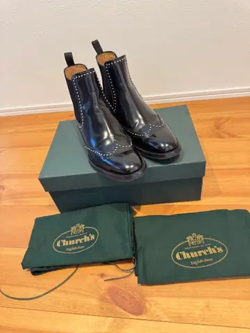 Church's 블랙 첼시 부츠