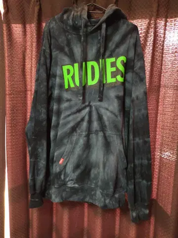 RUDIES 루디스 타이다이 패턴 후드티