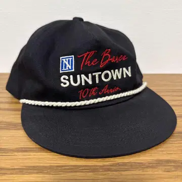 The Bonez SUNTOWN 자수 블랙 캡