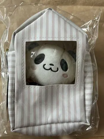 미개봉 새상품 쇼핑 팬더 파우치 키링 포함 봉제 인형 카라비너 포함