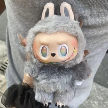 POP MART 그레이 동물 캐릭터 봉제 인형