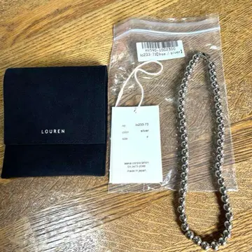 [ 미사용 새상품 ] louren ( 로렌 ) 볼체인 목걸이