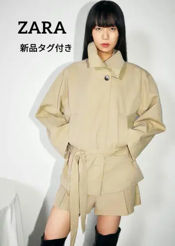 새상품 택 포함 ZARA 벨트 포함 트렌치코트 XS-S 사이즈