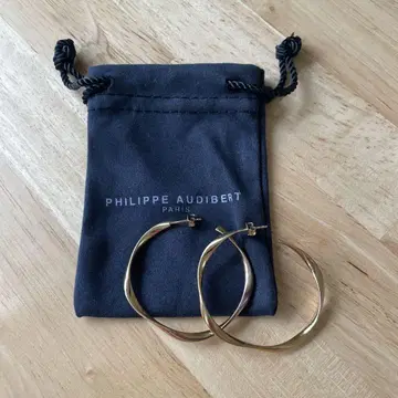 PHILIPPE AUDIBERT 골드 후프 귀걸이