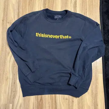 thisisneverthat 맨투맨 네이비 S