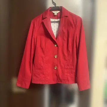 L.L.Bean 빨간색 버튼 자켓 사이즈 9