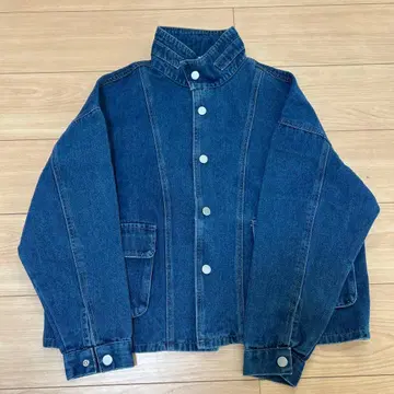 klee 쿠미카 하프 넥 포켓 데님 자켓 nugu