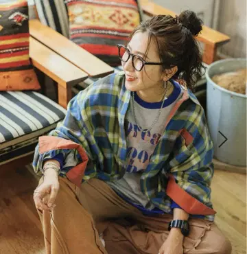 니코앤드 [be with M] 미사요 컬러풀 체크 셔츠