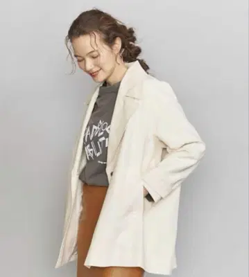 BEAUTY&YOUTH 레이온 나일론 미들 기장 코트