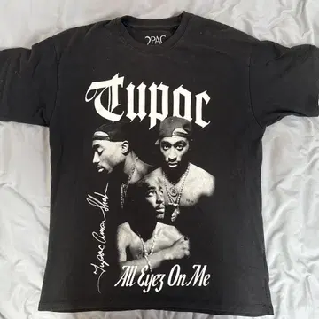 2PAC 그래픽 T셔츠 M 블랙