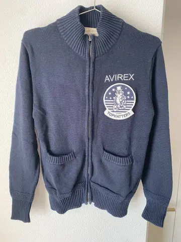 AVIREX U.S. NAVY 탑해터스 집업 가디건