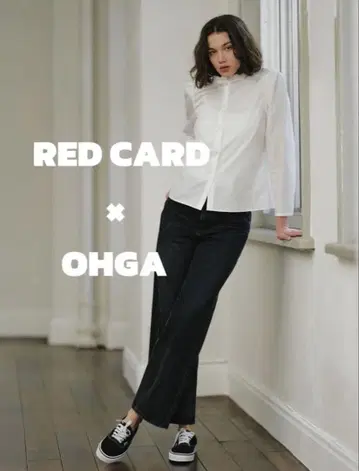 미사용 새상품 RED CARD x OHGA 데님 블랙 M