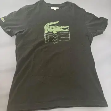 LACOSTE 블랙 T셔츠 US S