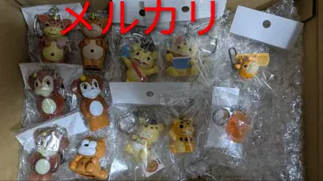 부스카 차메곤 이누곰 손가락 인형 키홀더 소프트 비닐 세트