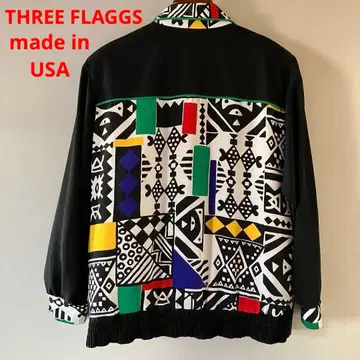 구제 의류 80s three flaggs 윈드브레이커 점퍼 USA