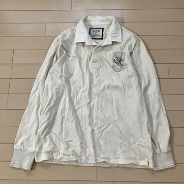 10.9 HARVARD BOSTON 하프 버튼컷 티셔츠 아이보리 XL