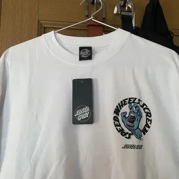 SANTA CRUZ 화이트 T셔츠 새상품