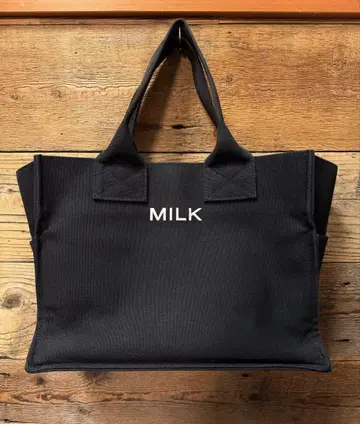 MILK 밀크 캔버스 박스 토트백 BOX TOTE BAG