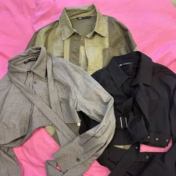 세트/ZARA 숏 기장 셔츠 3종