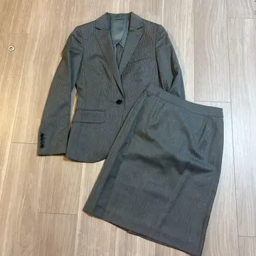 새상품 REDA 스트라이프 수트 컴퍼니 스트라이프 스커트 레다 34