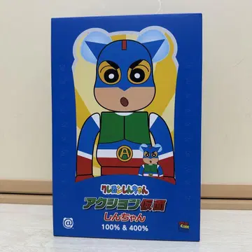 [ 새상품 정품 ] BE@RBRICK 액션 가면 신짱 100%&400%