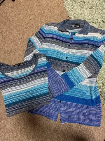 MISSONI SPORT 미쏘니스포츠 긴팔 가디건 반팔 세트