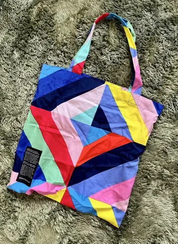 marimekko 기하학 패턴 토트백