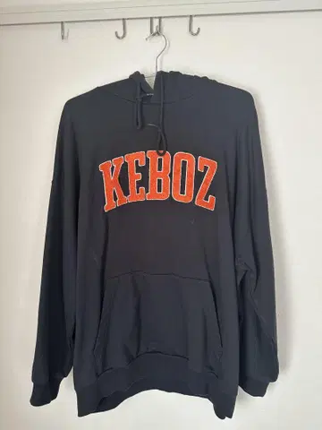 Keboz 후드 부착 후드티 XL 블랙
