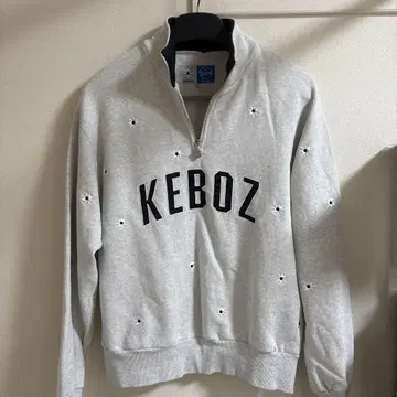 KEBOZ 그레이 하프 지퍼 트레이닝복 L