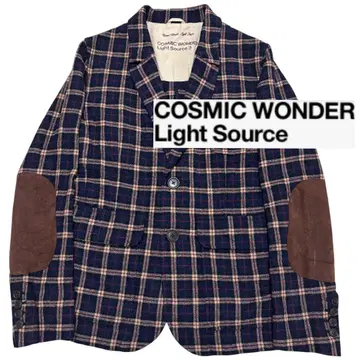 COSMIC WONDER 캐시미어 혼방 스웨이드 가죽 엘르 패치 자켓
