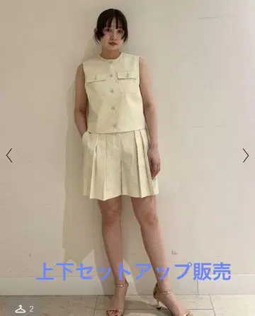 Theory 2025, 스트레치 베스트, 하프 팬츠 셋업