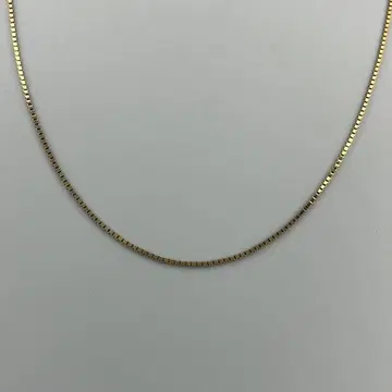 실버925 베네치안 체인 목걸이 골드 컬러 60cm