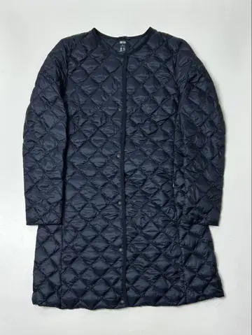 UNIQLO 네이비 퀼팅 롱 다운 자켓 XL 사이즈