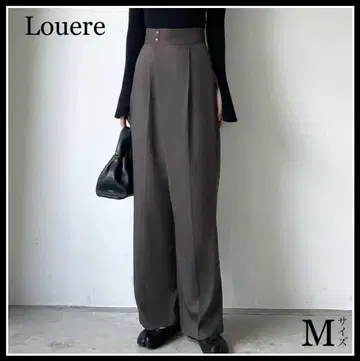 Louere(루엘레) 더블 버튼 탭 팬츠